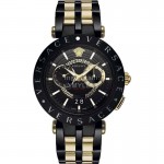 Versace Vebv Series Multifunctional Large Dial Steel Strap Watch For Men