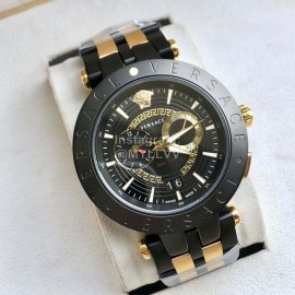 Versace Vebv Series Multifunctional Large Dial Steel Strap Watch For Men