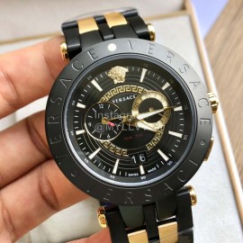 Versace Vebv Series Multifunctional Large Dial Steel Strap Watch For Men