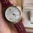 Versace Audrey V Leather Strap 38mm Dial Watch For Women Wine Red