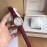 Versace Audrey V Leather Strap 38mm Dial Watch For Women Wine Red