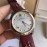 Versace Audrey V Leather Strap 38mm Dial Watch For Women Wine Red