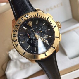 Versace Verg Series 43mm Dial Multifunctional Watch For Men Black