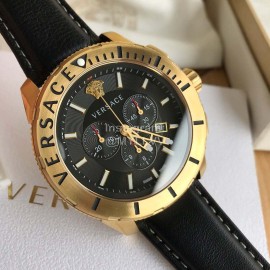 Versace Verg Series 43mm Dial Multifunctional Watch For Men Black