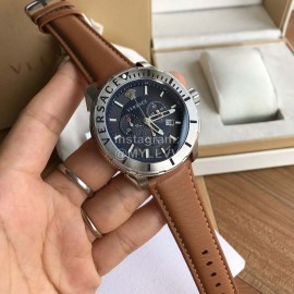 Versace Verg Series 43mm Dial Multifunctional Watch For Men Brown