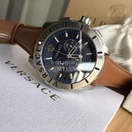 Versace Verg Series 43mm Dial Multifunctional Watch For Men Brown