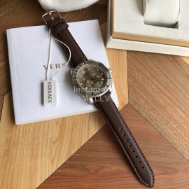 Versace Verg Series 43mm Dial Multifunctional Watch For Men Coffee