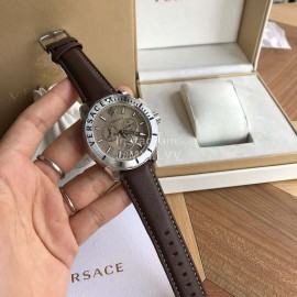Versace Verg Series 43mm Dial Multifunctional Watch For Men Coffee