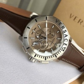Versace Verg Series 43mm Dial Multifunctional Watch For Men Coffee