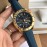 Versace Verg Series 43mm Dial Multifunctional Watch For Men Navy