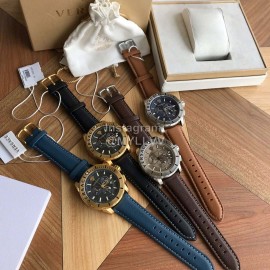 Versace Verg Series 43mm Dial Multifunctional Watch For Men Navy