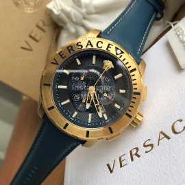 Versace Verg Series 43mm Dial Multifunctional Watch For Men Navy