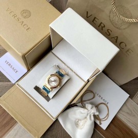 Versace P5q Diamond Inlaid Quartz Watch For Women White