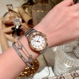 Versace Greca Logo Quartz Watch For Women Rose Gold