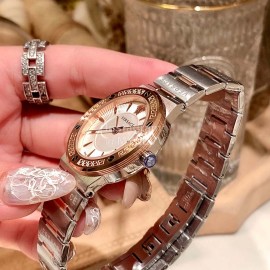 Versace Greca Logo Quartz Watch For Women Rose Gold