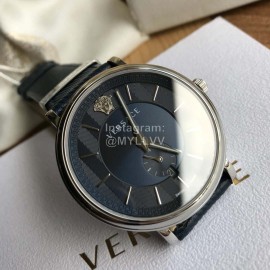 Versace Manifesto Vbq 42mm Dial Watch For Men Navy