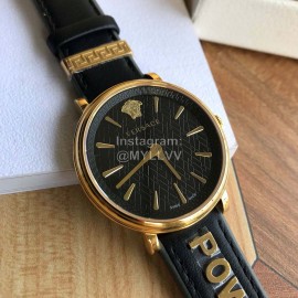 Versace The Manifesto Sapphire Crystal Watch Black