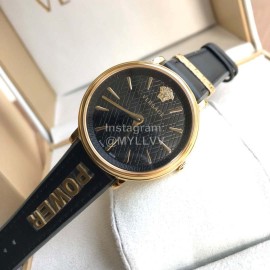 Versace The Manifesto Sapphire Crystal Watch Black