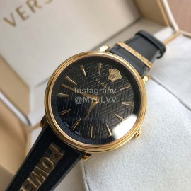 Versace The Manifesto Sapphire Crystal Watch Black