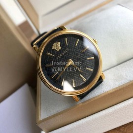 Versace The Manifesto Sapphire Crystal Watch Black