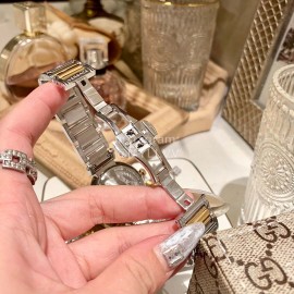 Versace Tribute Retro Roman Time Scale 35mm Dial Watch Gold