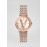 Versace Elegant V-Pointer Time Scale 36mm Dial Watch Rose Gold