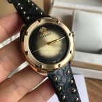 Versace Vebm Sapphire Crystal Rivet Strap Watch