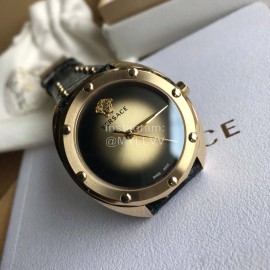 Versace Vebm Sapphire Crystal Rivet Strap Watch