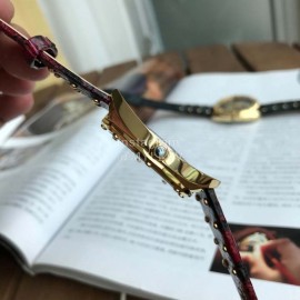 Versace Shadov Printed Rivet Strap Watch