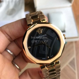 Versace 36mm Dial Steel Strap Quartz Watch For Women