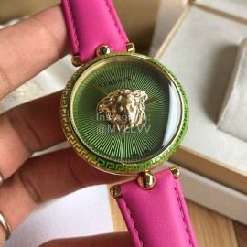Versace Medusa Heads Quartz Watch For Women Rose Red