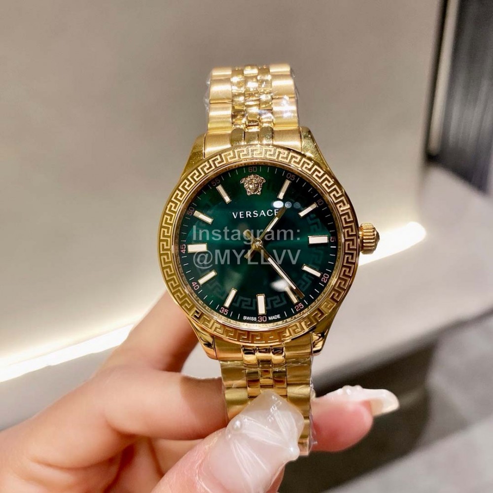 Versace Lenyium Lady 36mm Luminous Dial Watch