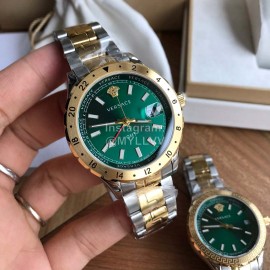 Versace V11 Sapphire Glass Waterproof Watch For Men And Women Green