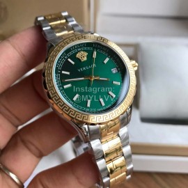 Versace V11 Sapphire Glass Waterproof Watch For Men And Women Green