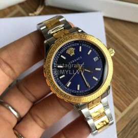 Versace V11 Sapphire Glass Waterproof Watch For Men And Women Navy
