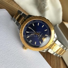 Versace V11 Sapphire Glass Waterproof Watch For Men And Women Navy