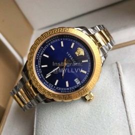 Versace V11 Sapphire Glass Waterproof Watch For Men And Women Navy