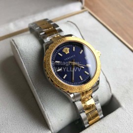 Versace V11 Sapphire Glass Waterproof Watch For Men And Women Navy
