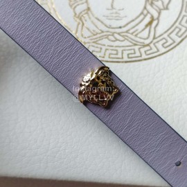 Versace Fashion 30mm Dial Leather Strap Watch For Women Purple