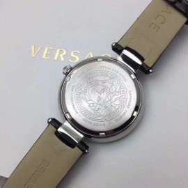 Versace 36mm Dial Sapphire Mirror Quartz Watch Black