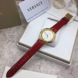 Versace 36mm Dial Sapphire Mirror Quartz Watch Red