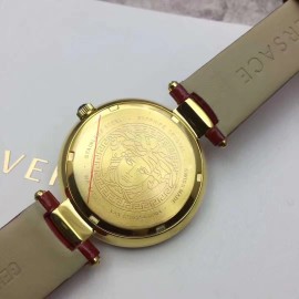Versace 36mm Dial Sapphire Mirror Quartz Watch Red