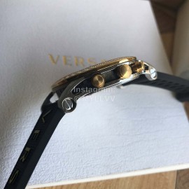 Versace Velt Series Rubber Strap 40mm Dial Watch For Women Yellow