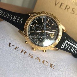 Versace Velt Series Rubber Strap 40mm Dial Watch For Women White