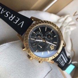 Versace Velt Series Rubber Strap 40mm Dial Watch For Women White