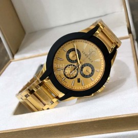 Versace M8c Six Needle 42mm Dial Timing Watch For Men Gold