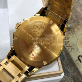Versace M8c Six Needle 42mm Dial Timing Watch For Men Gold