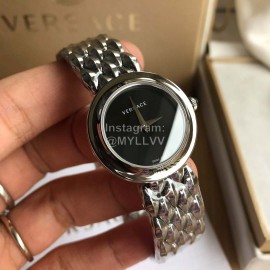 Versace Vebm Series Sapphire Glass 32mm Dial Watch For Women Silver
