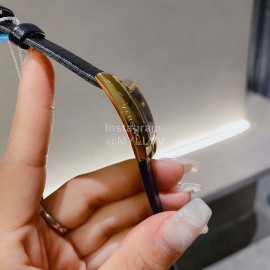 Versace Creca Lcon Square Dial Quartz Watch Black