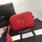 YSL Calfskin Tassel Pendant Exquisite Camera Bag Red 520534